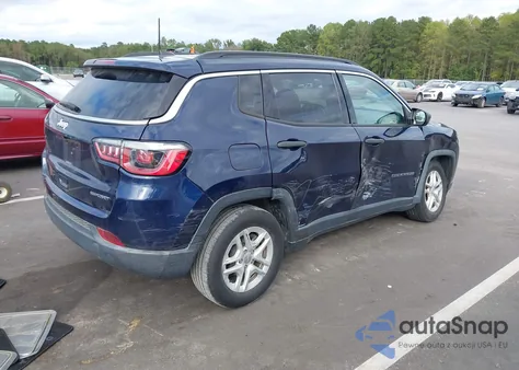 2019 Jeep Compass Sport Fwd из США, поврежденный, VIN 3C4NJCAB9KT637088